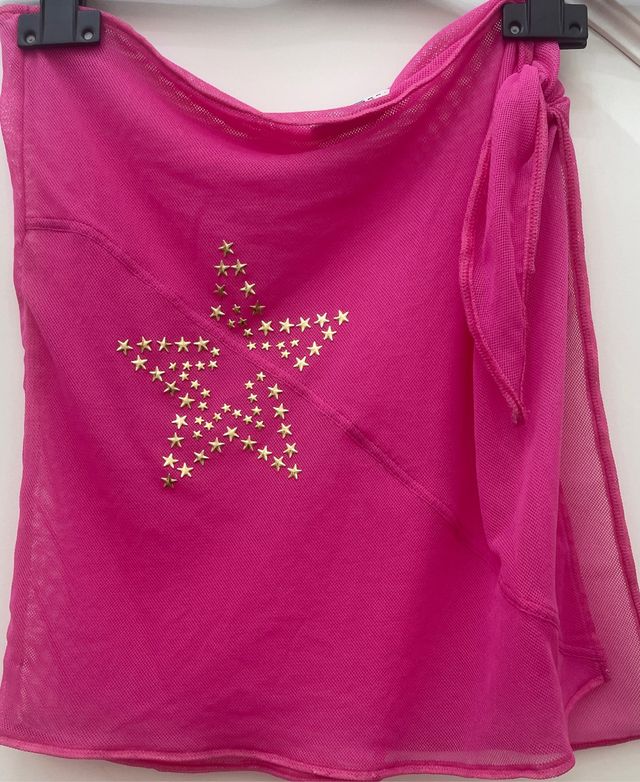 Gonna pareo Occhi Verdi fucsia con stella tg S