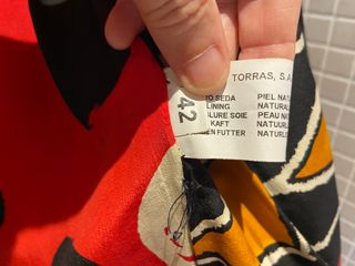 CHAQUETON DE PIEL NATURAL, MUJER, T. 42, AZUL