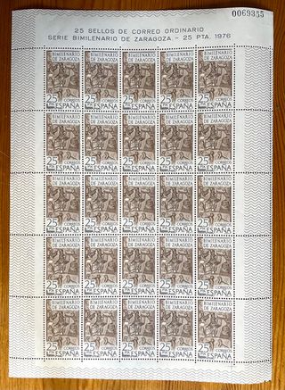 -80% 3 Minipliegos Bimilenario Zaragoza 1976