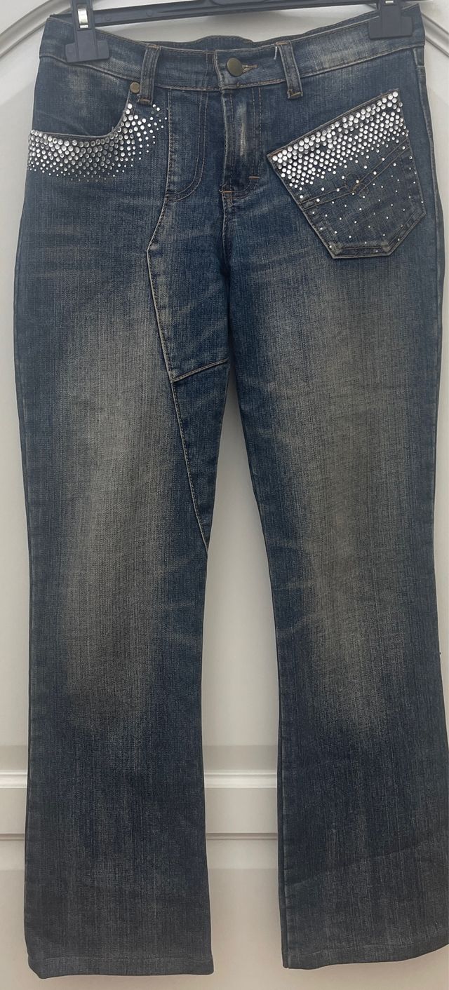 Jeans con strass tg XS