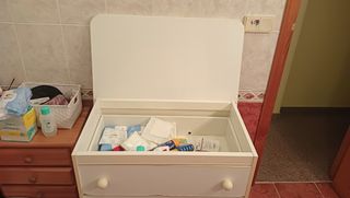 bañera bebé plástico para mueble cambiador