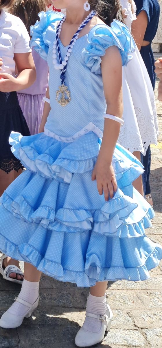 Vestido de gitana de niña talla 5