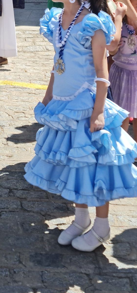 Vestido de gitana de niña talla 5