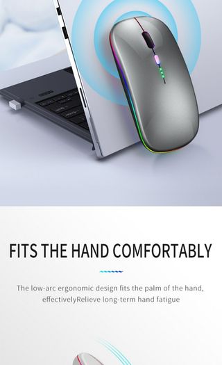 ratón inalámbrico Bluetooth USB recargable