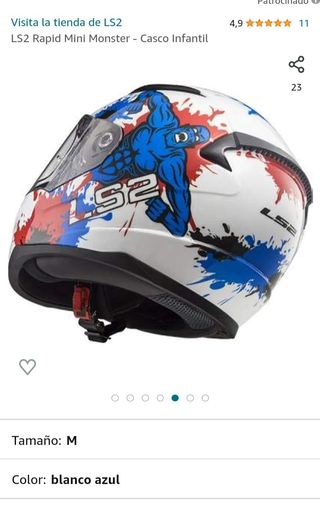 Casco integral moto niños