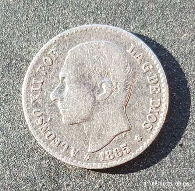 50 centimos 1885 (Alfoso XII)