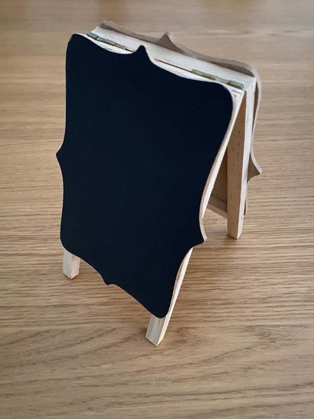 Pizarra pequeña de madera