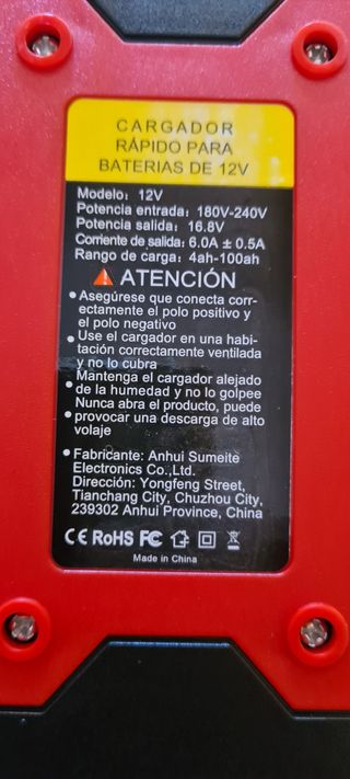 cargador de batería nuevo sin estrenar