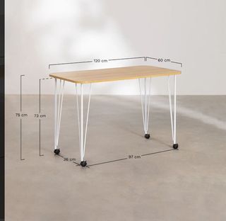 Escritorio/Mesa auxiliar con Ruedas