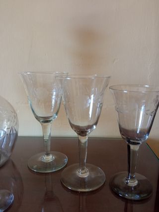 Cristalería Vintage.