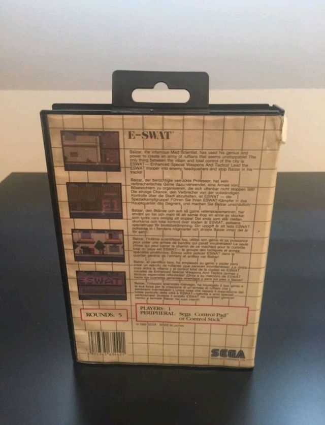 Juego Master Syster E-Swat