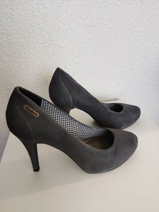 Zapatos tacón gris Pepe Jeans 39