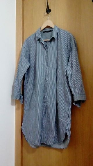 Camisa Zara nueva vaquera larga