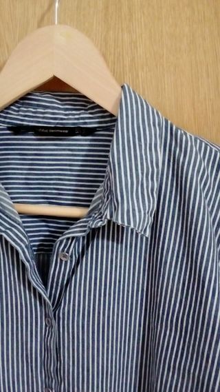 Camisa Zara nueva vaquera larga