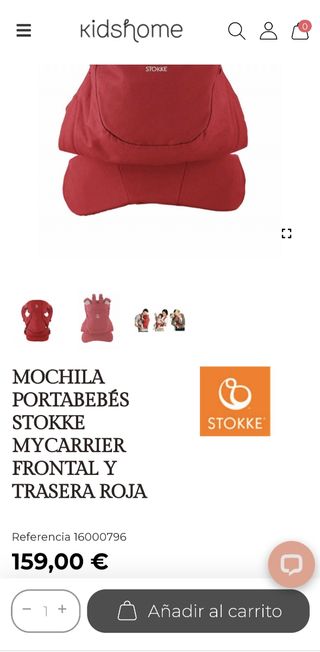 MOCHILA PORTABEBÉS STOKKE MY CARRIER