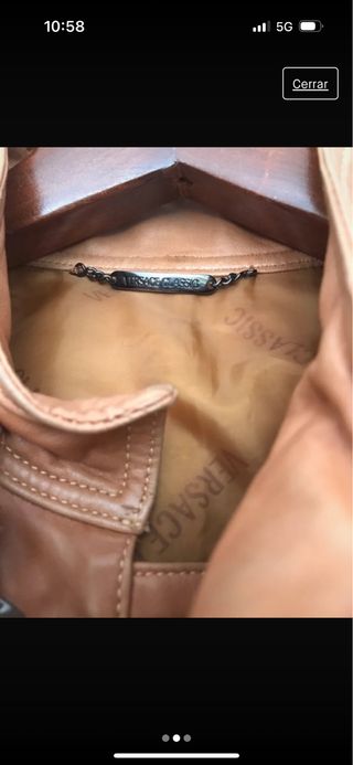 Cazadora piel Versace