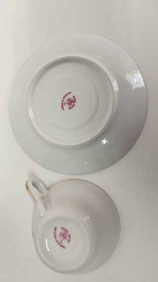 Juego café porcelana Santa Clara