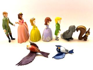 Lot de 9 figures de "Princesa Sofía" de Disney