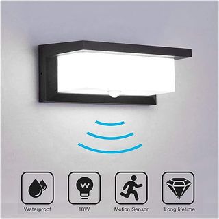 Luz de detector de movimiento al aire libre 18W 