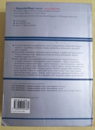 Dizionario Zanichelli inglese - italiano