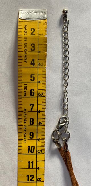 collar chocker colgante de crisolita y plata nuevo