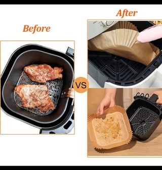 100 hojas Papel Freidora AirFryer