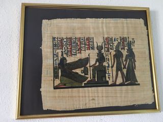 papiros Egipto enmarcados total 3