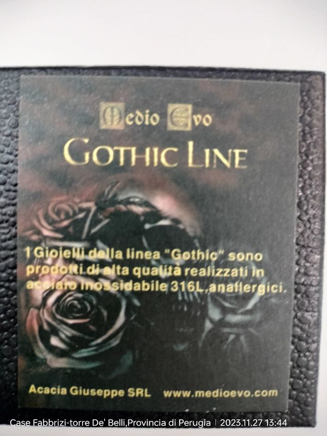 anello medievale gotic line uomo.