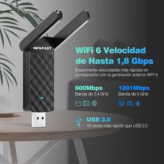 Adaptador USB WiFi 6 AX1800