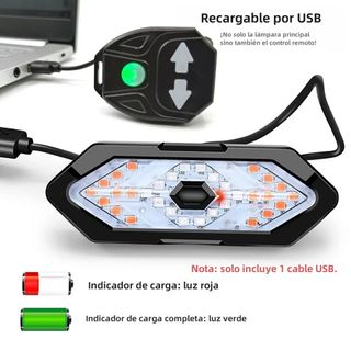 KIT LUZ TRASERA INTERMITENTES CON MANDO