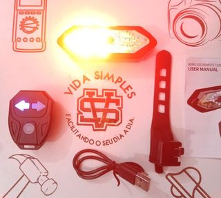 KIT LUZ TRASERA INTERMITENTES CON MANDO