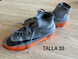 Lote botas de futbol Nike,tallas 32,33,34 y 36