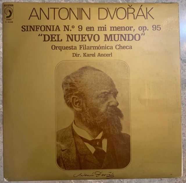 Disco de música clásica de Antonin Dvorák