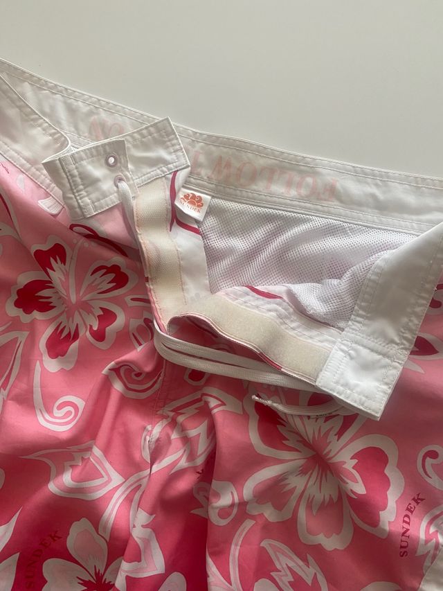 Costume da bagno bianco/rosa uomo Sundek tg.34