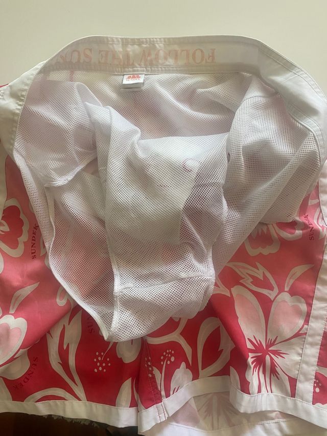 Costume da bagno bianco/rosa uomo Sundek tg.34