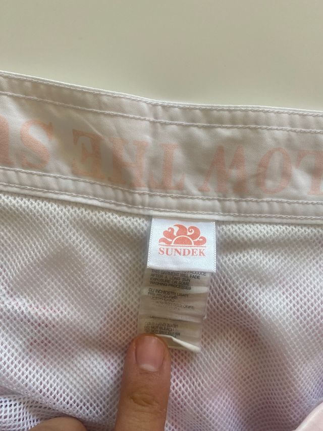 Costume da bagno bianco/rosa uomo Sundek tg.34