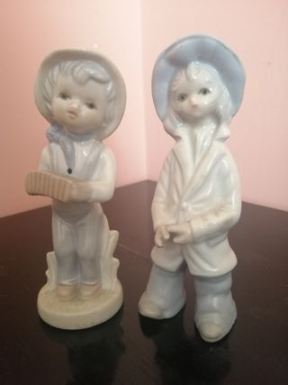 Dos figuras de porcelana española. Vintage.