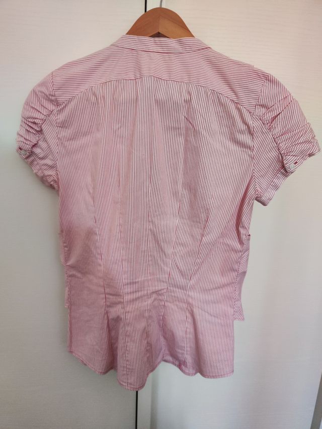 Camicia righe bianca e rossa Zara Woman tg S