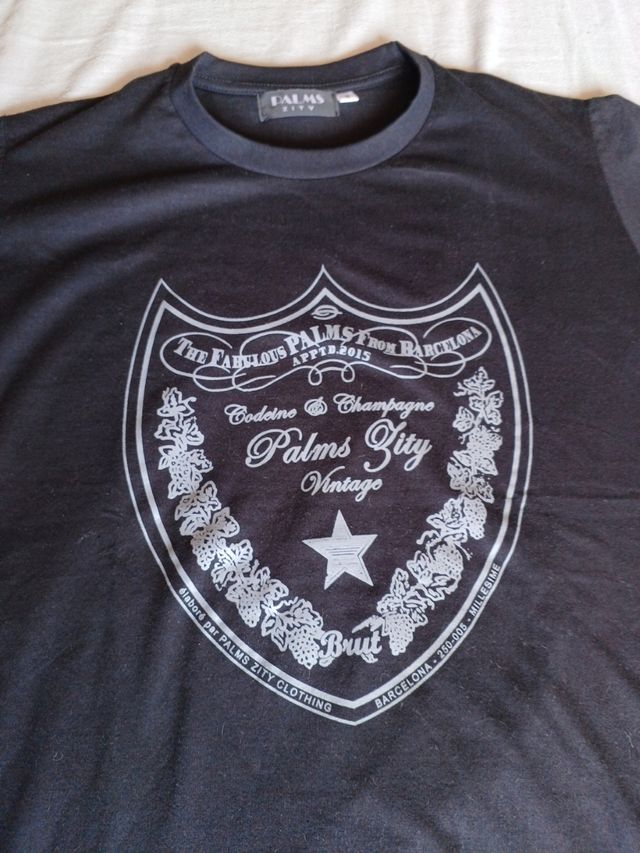 Camiseta ajustada Palms Zity talla S Negra