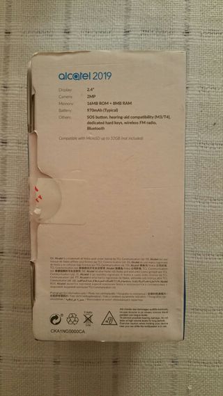 Telefono arcatel de uso fácil.