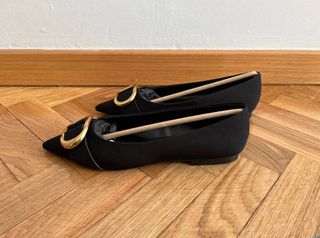 Manoletinas negras de Mango