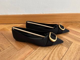 Manoletinas negras de Mango