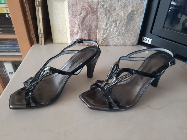 Sandali neri donna Melluso, n. 36