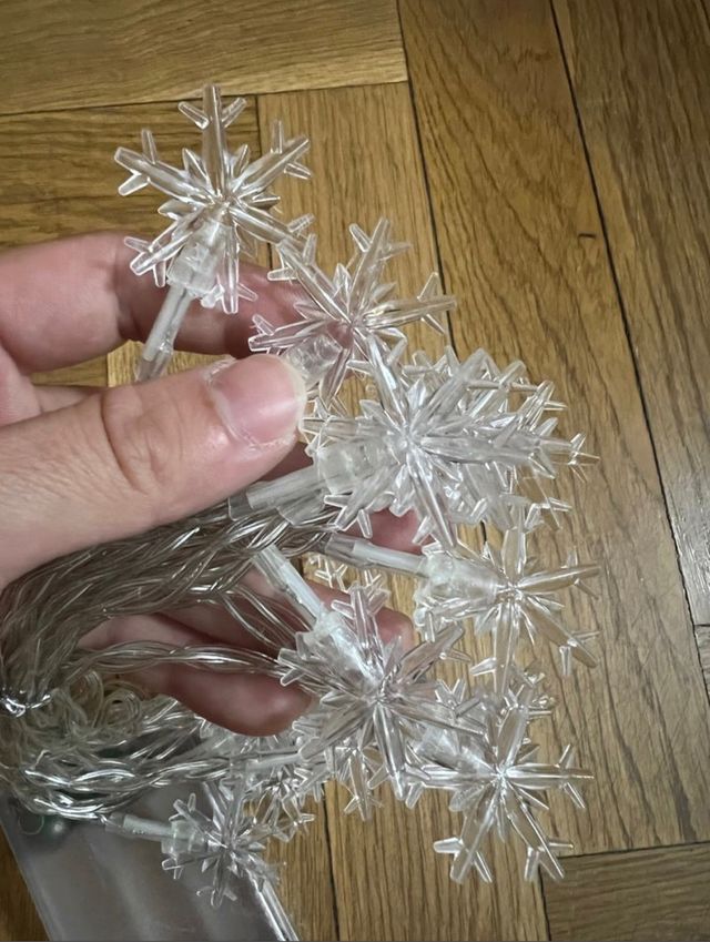 guirnalda luces copo de nieve