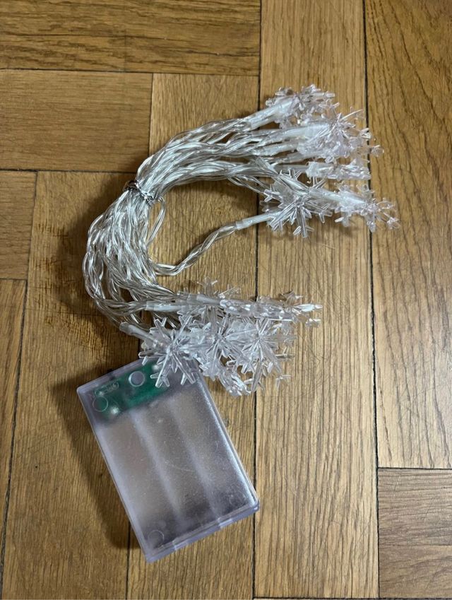 guirnalda luces copo de nieve