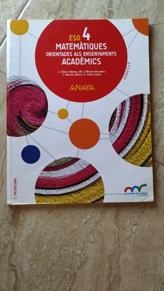 Libro Matemáticas Académicas 4° ESO
