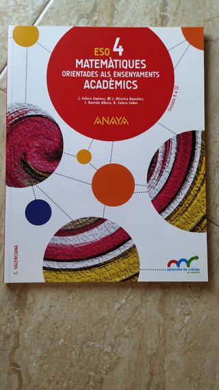 Libro Matemáticas Académicas 4° ESO