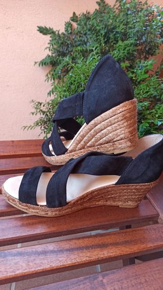 sandalias cuñas 38
