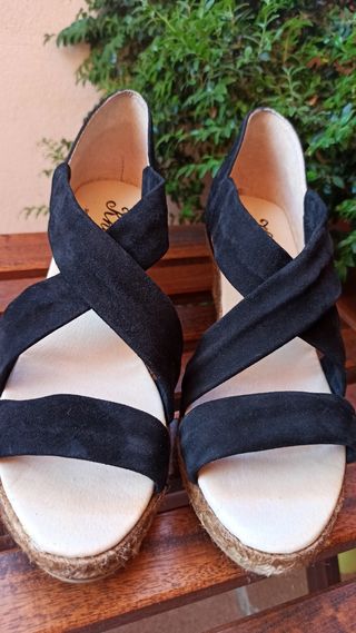 sandalias cuñas 38