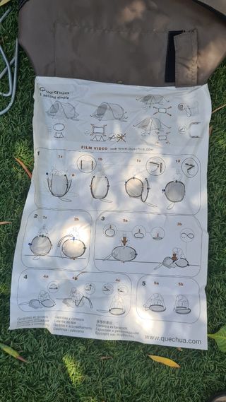 Tienda de campaña para un adulto y un niño.